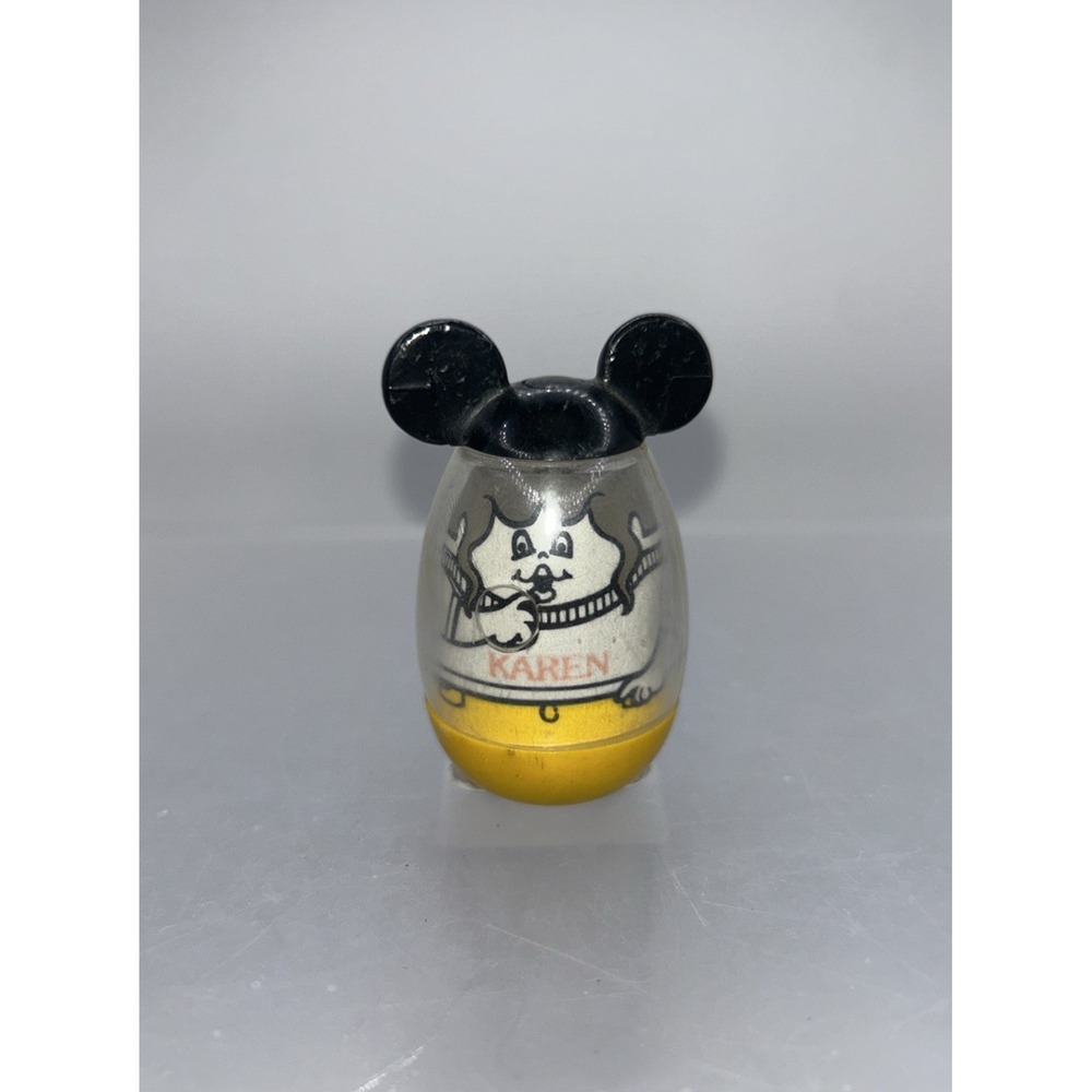 Vtg Hasbro Disney KAREN Figure Mickey Mouse Clubhouse Weebles Wobble 1970's